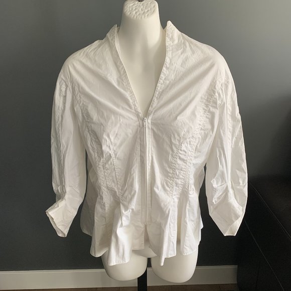 Beauty Mark Zipper Blouse - Picture 1 of 3